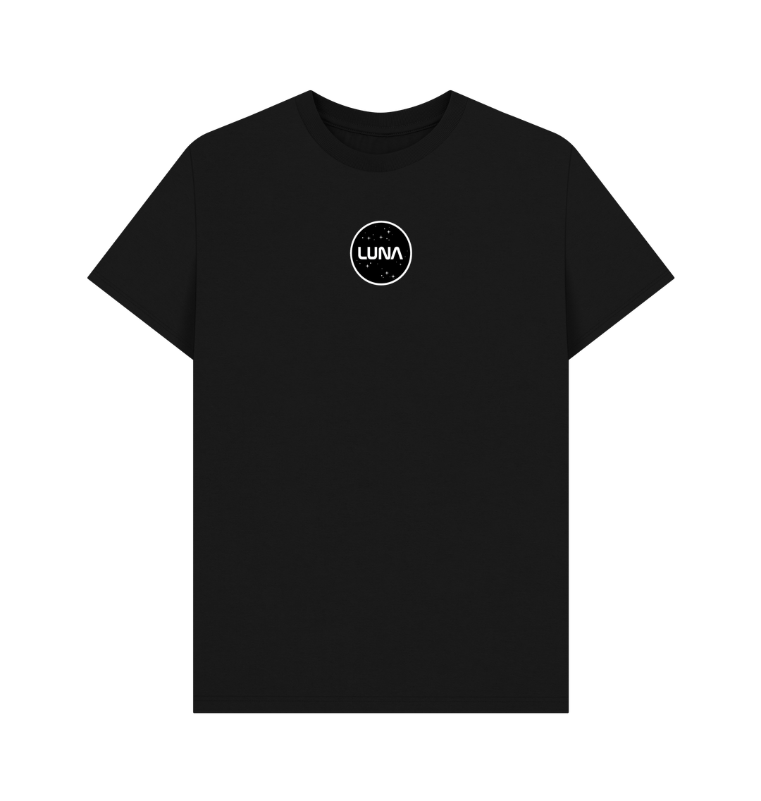 Black Mens 'LUNA CONSTELLATION' Tee | Large Back Print