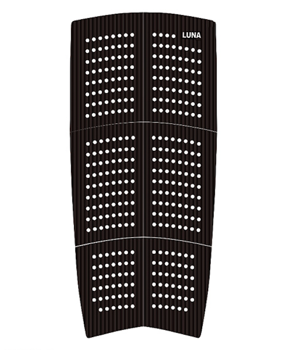 SUP - Longboard - Gun, 6 piece line groove traction pad